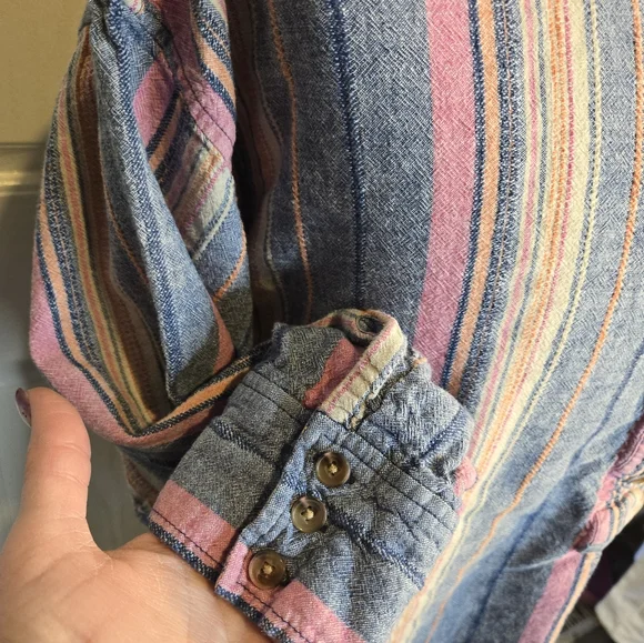 Isaac Mizrahi Striped Shirt - Picture 4 of 7